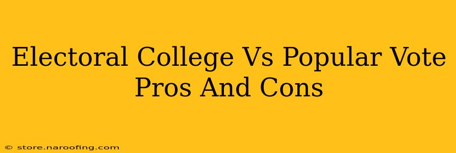 Electoral College Vs Popular Vote Pros And Cons