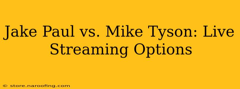 Jake Paul vs. Mike Tyson: Live Streaming Options